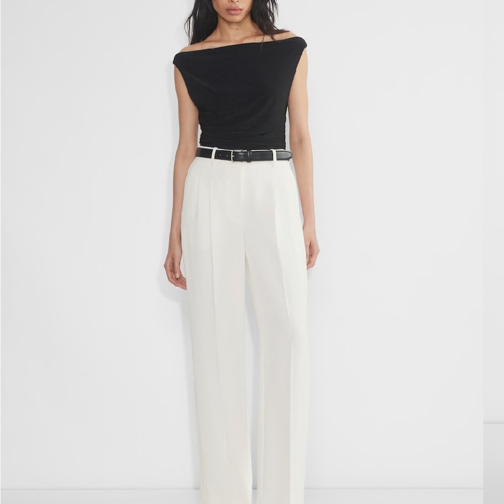 Aritzia effortless pants light birch